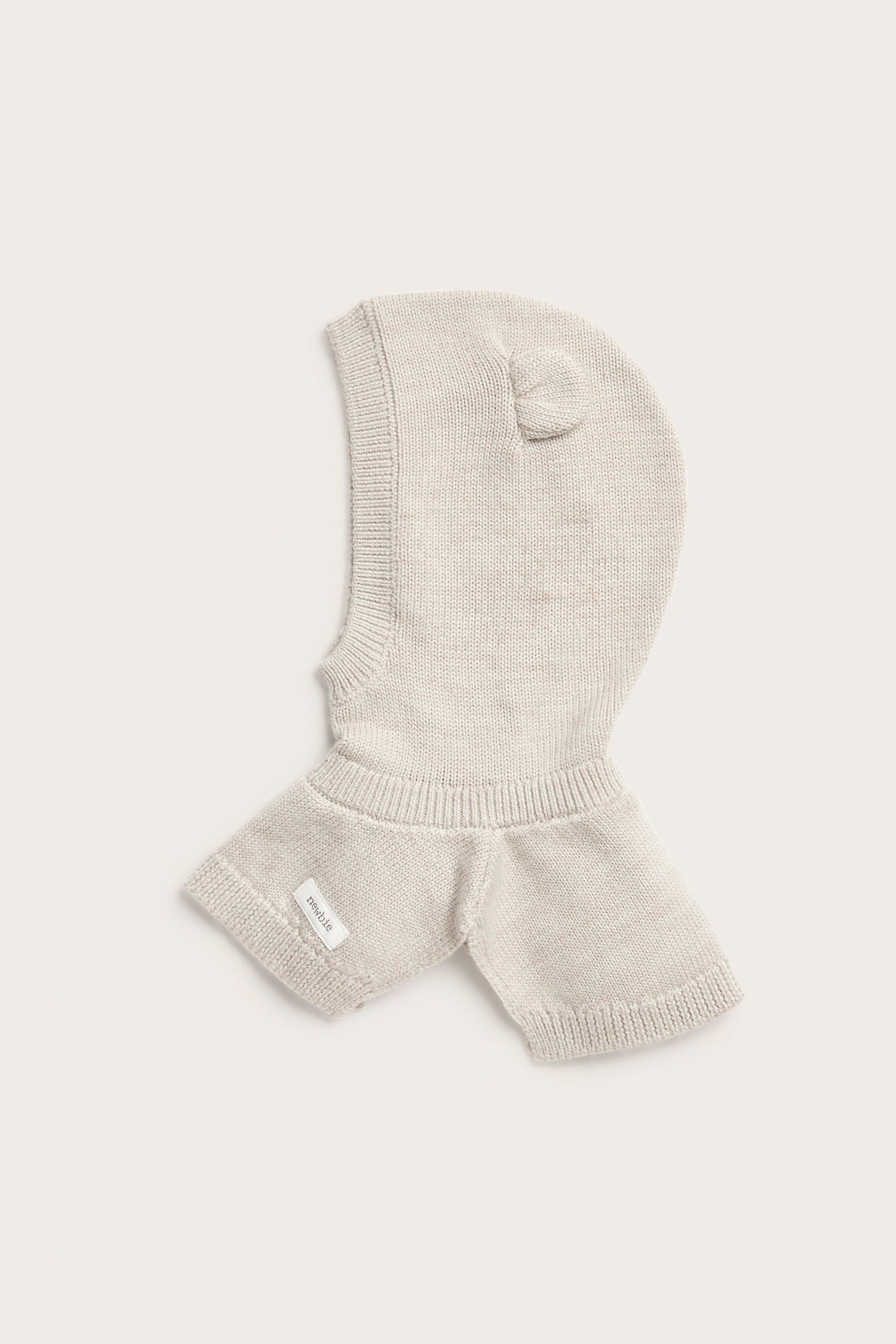 Baby & kids beige wool balaclava with ears