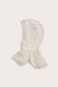 Baby & kids beige wool balaclava with ears