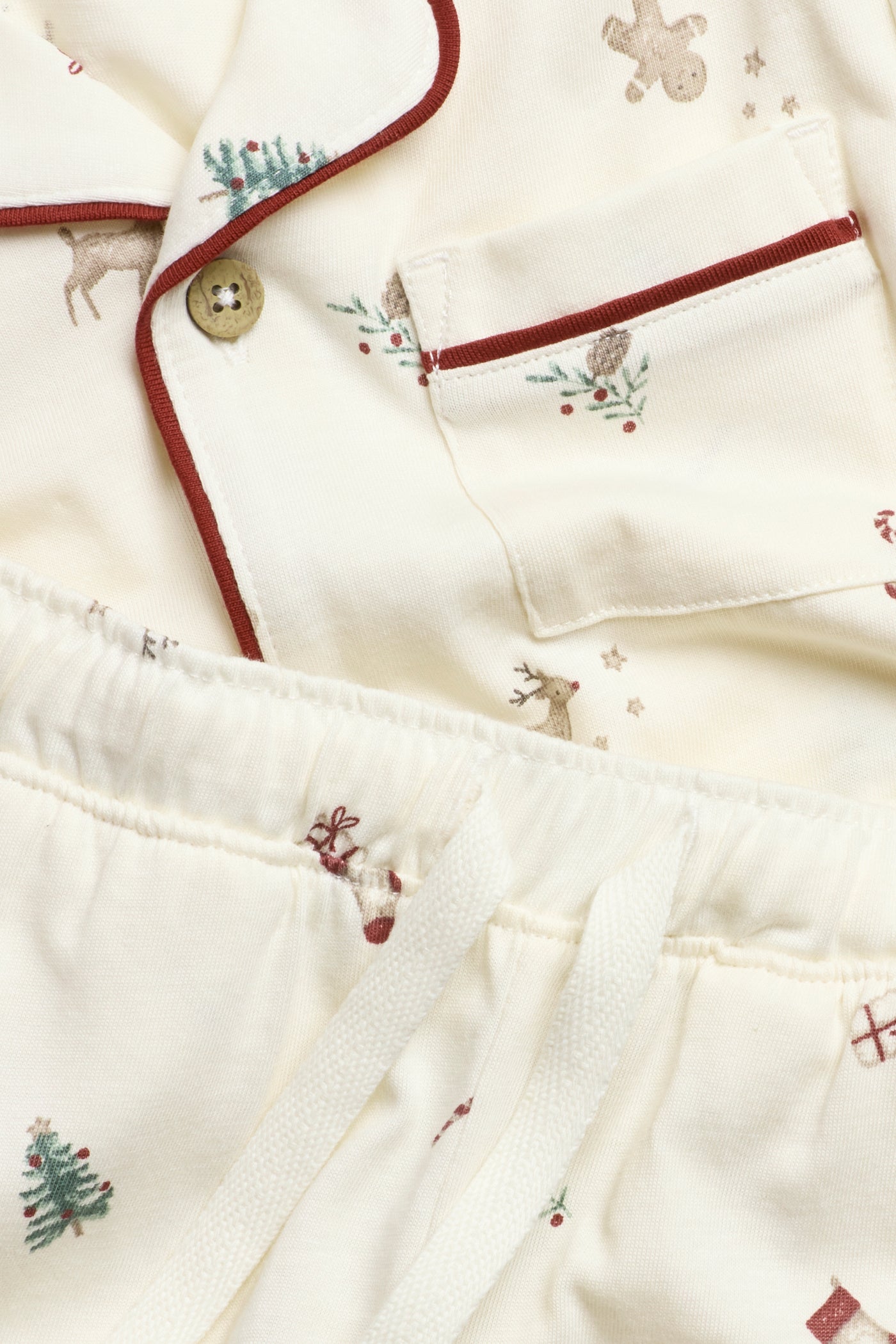 Kids white christmas pyjamas