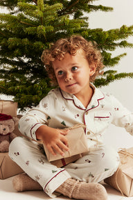Kids white christmas pyjamas
