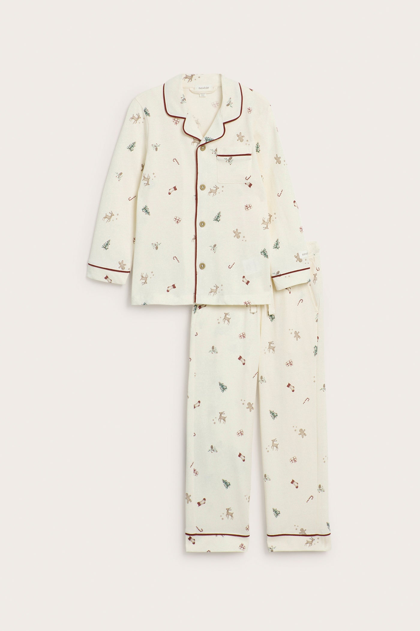 Kids white christmas pyjamas