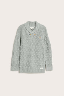 Baby & kids´ green knitted jumper with teddy bear