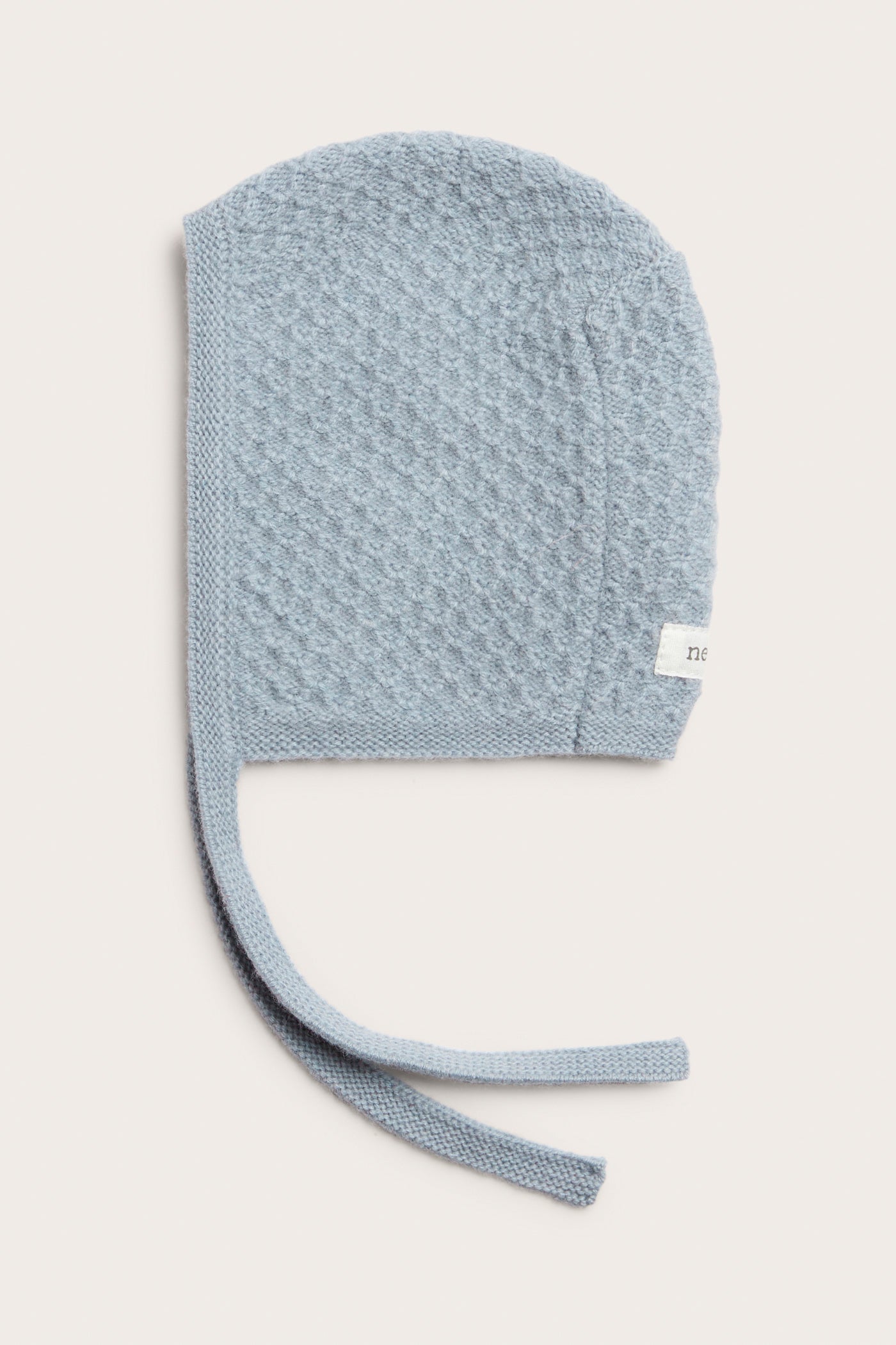 Baby blue wool & cashmere bonnet