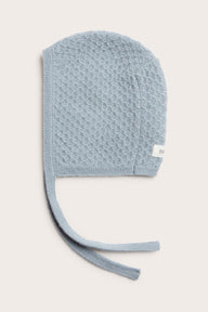 Baby blue wool & cashmere bonnet