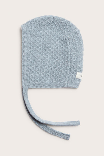 Baby blue wool & cashmere bonnet