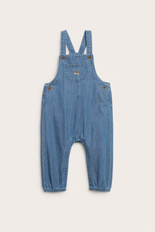 Baby blue denim dungarees
