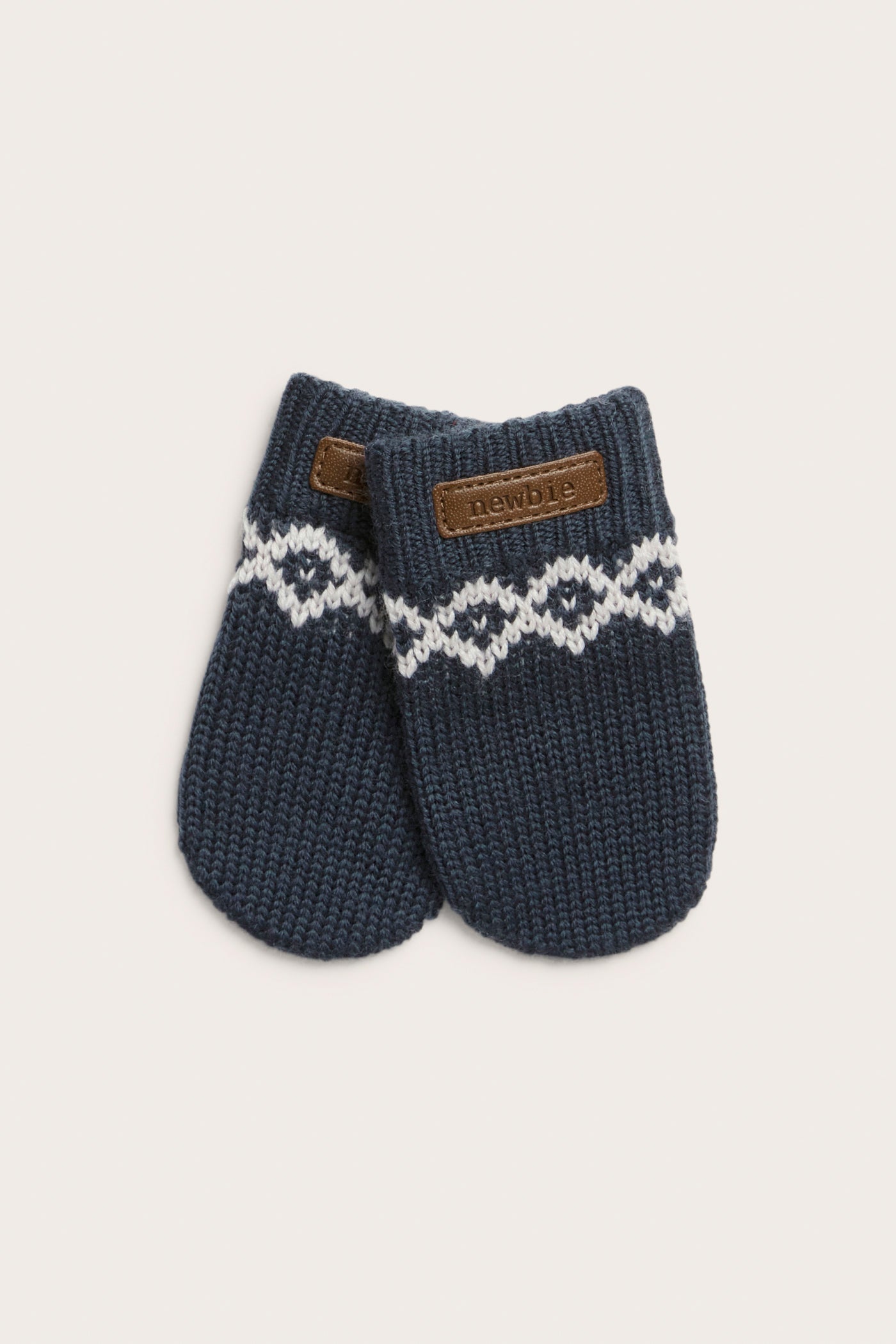 Baby & kids blue knitted wool mittens