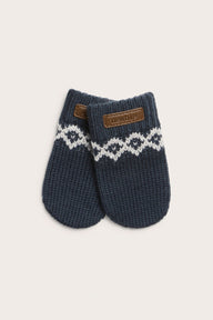 Baby & kids blue knitted wool mittens