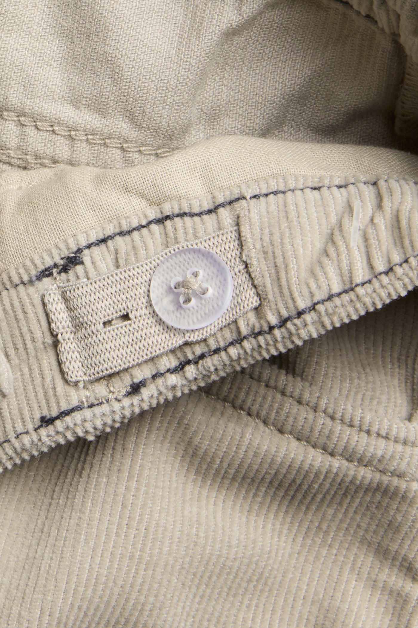 Kids´ beige woven conduroy trousers