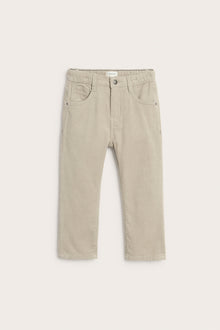 Kids´ beige woven conduroy trousers