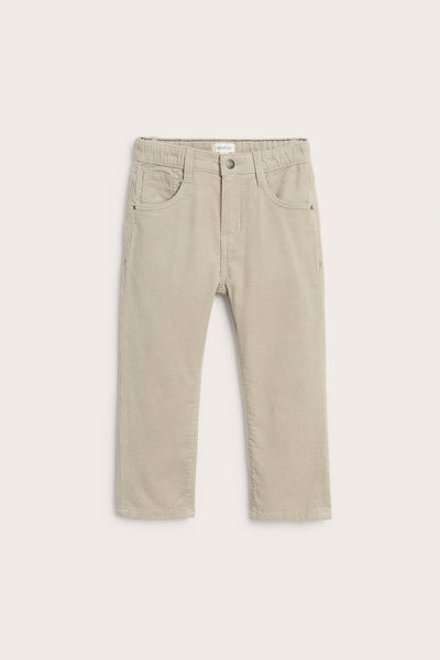Kids´ beige woven conduroy trousers