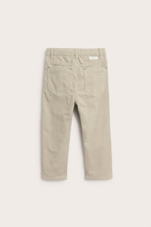Kids´ beige woven conduroy trousers