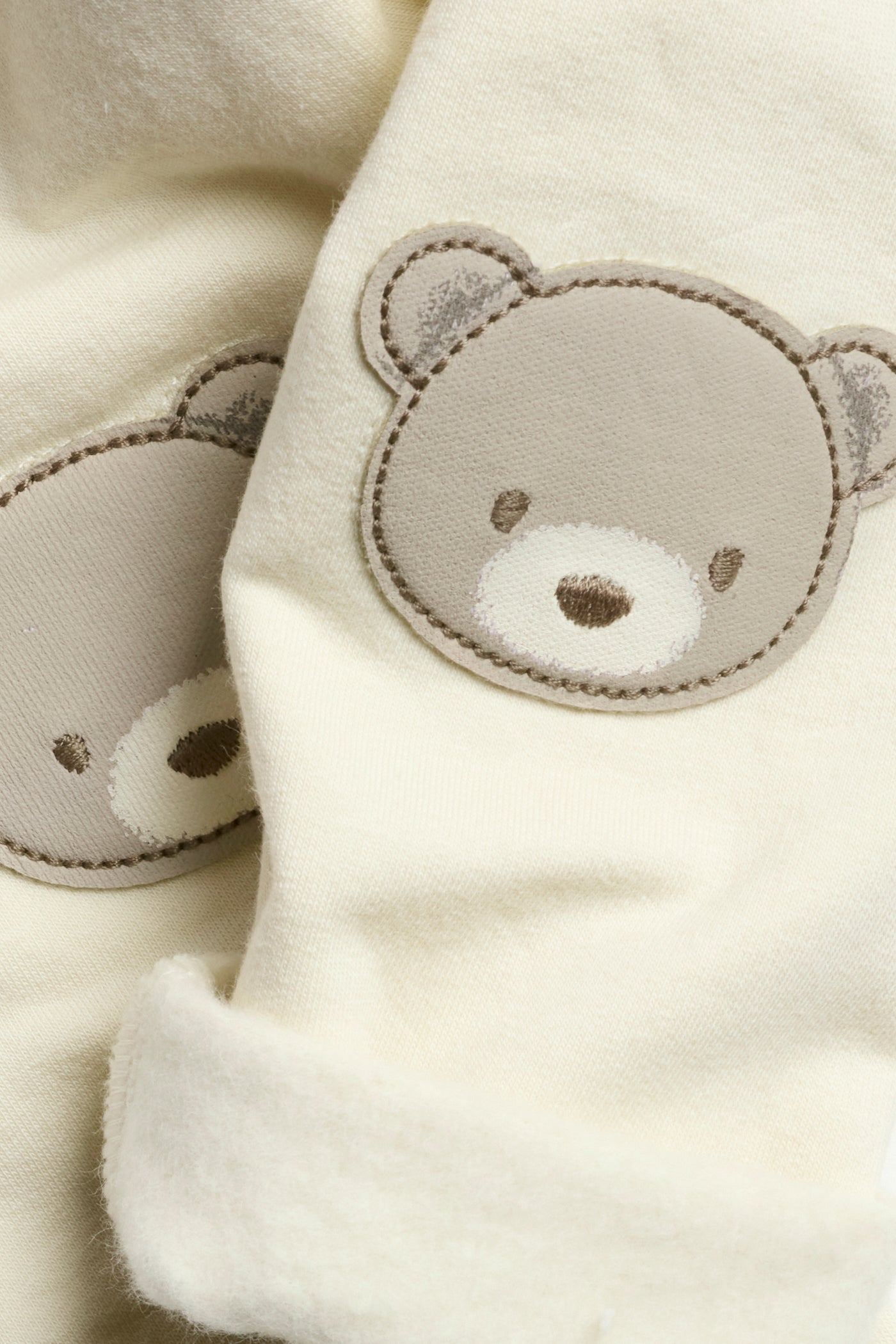 Baby beige leggings with brushed inside