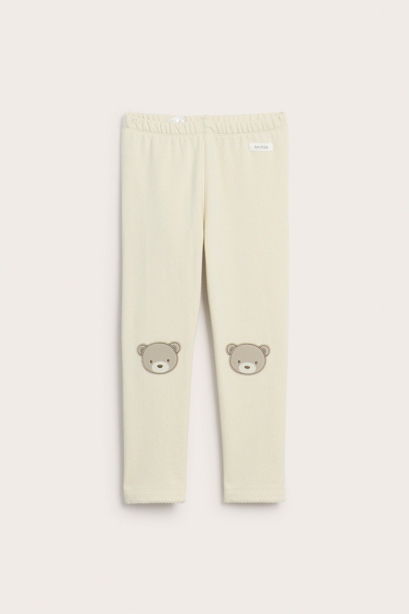 Kids’ beige leggings with brushed inside