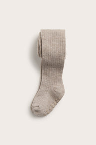 Baby beige wool blend tights