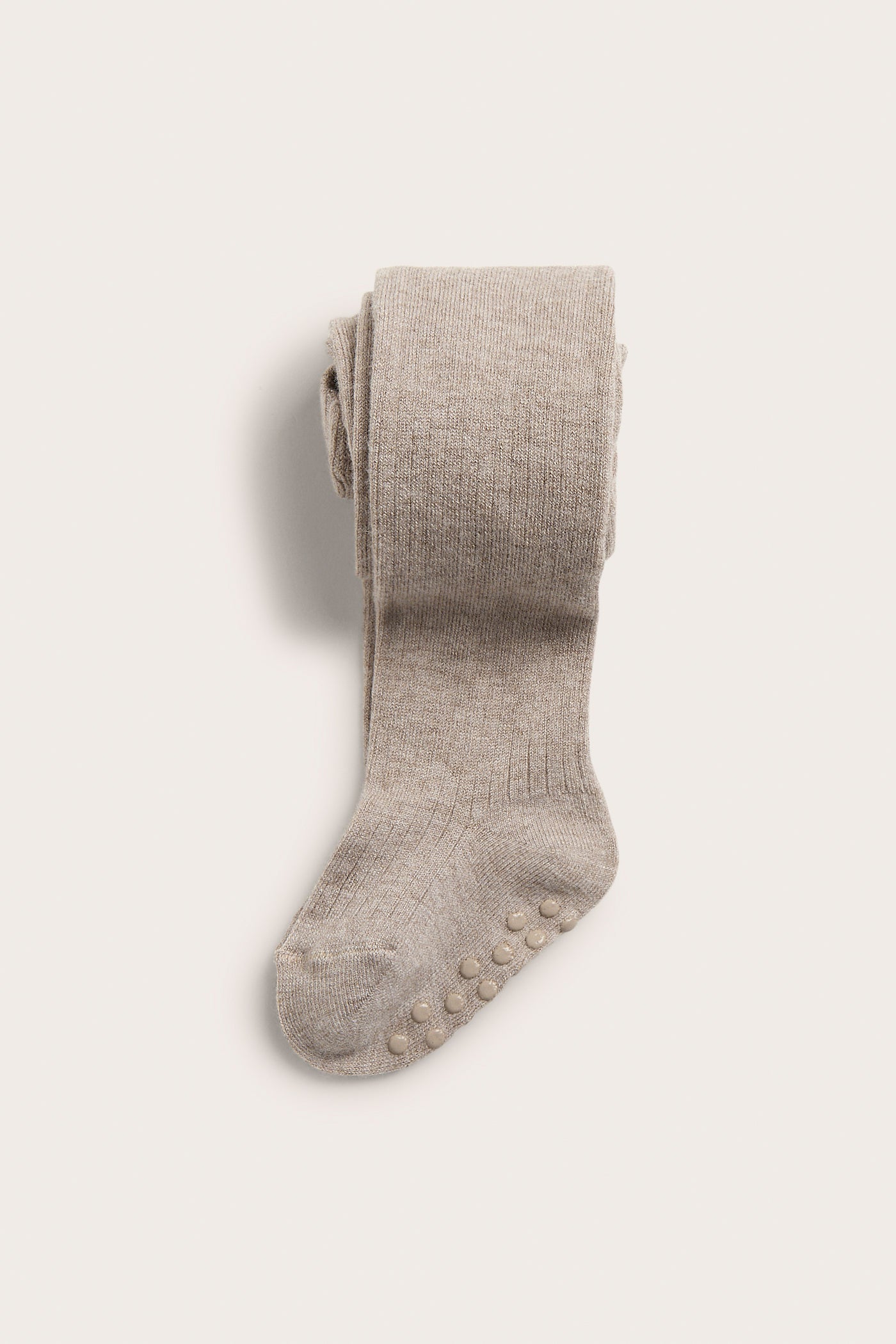 Kids beige wool blend tights