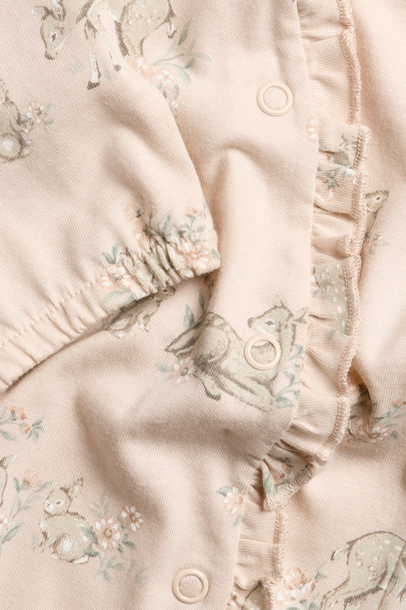 Baby pink floral deer jumpsuit