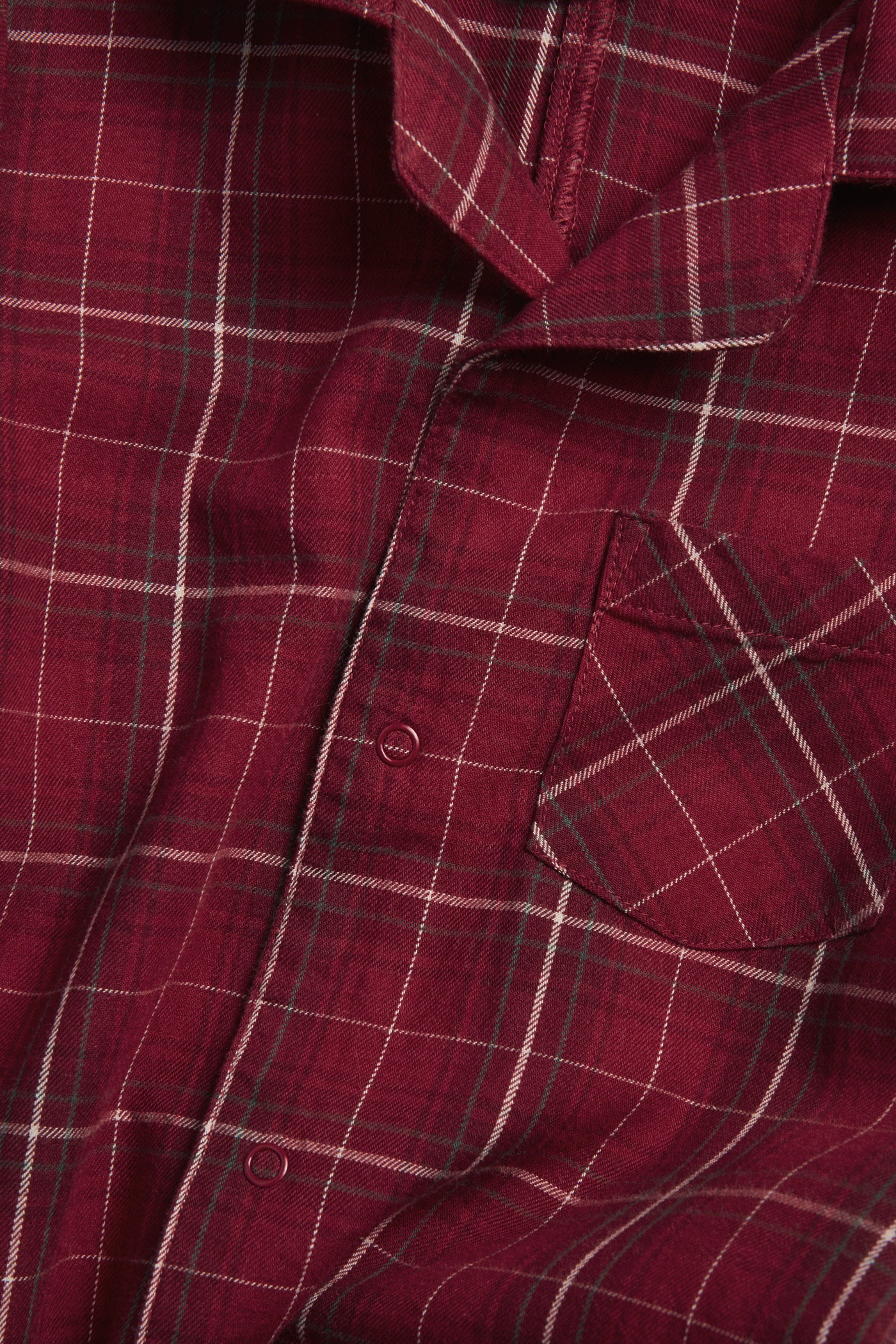 Baby red checked flannel pyjamas