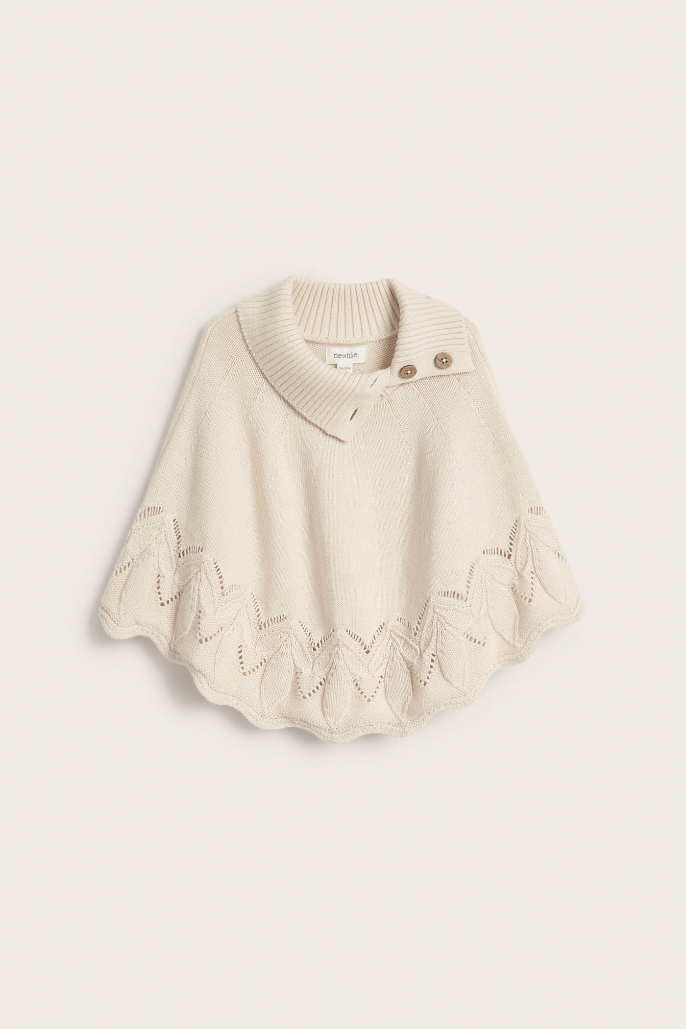 Baby and kids' beige poncho
