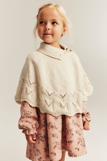 Baby and kids' beige poncho