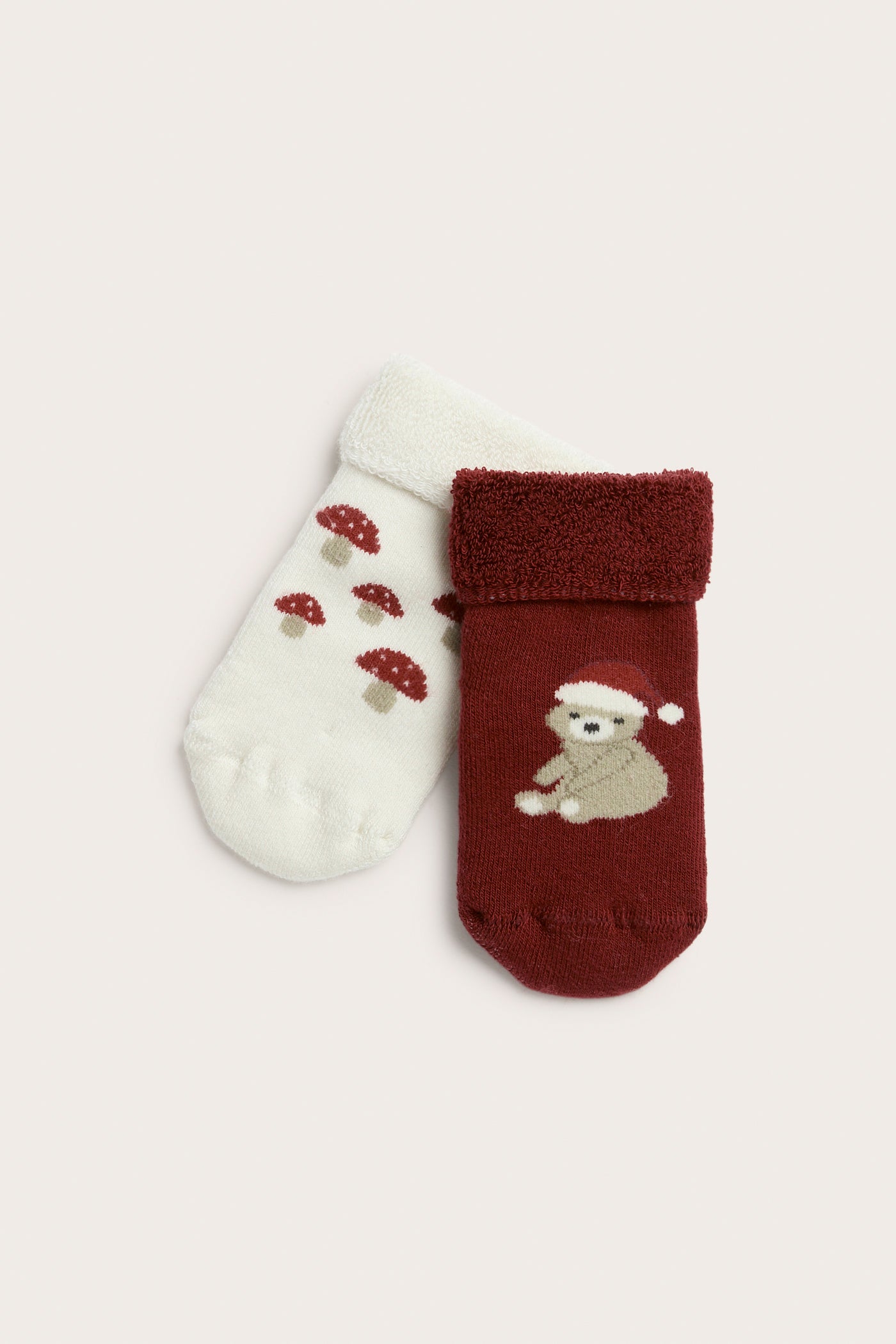 Baby red christmas socks 2-pack