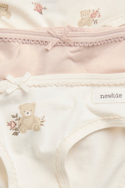 Baby & kids white teddy bear briefs 3-pack