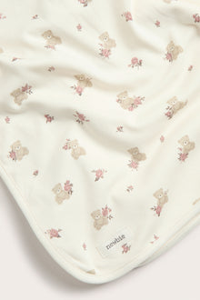 Baby white teddy bear blanket