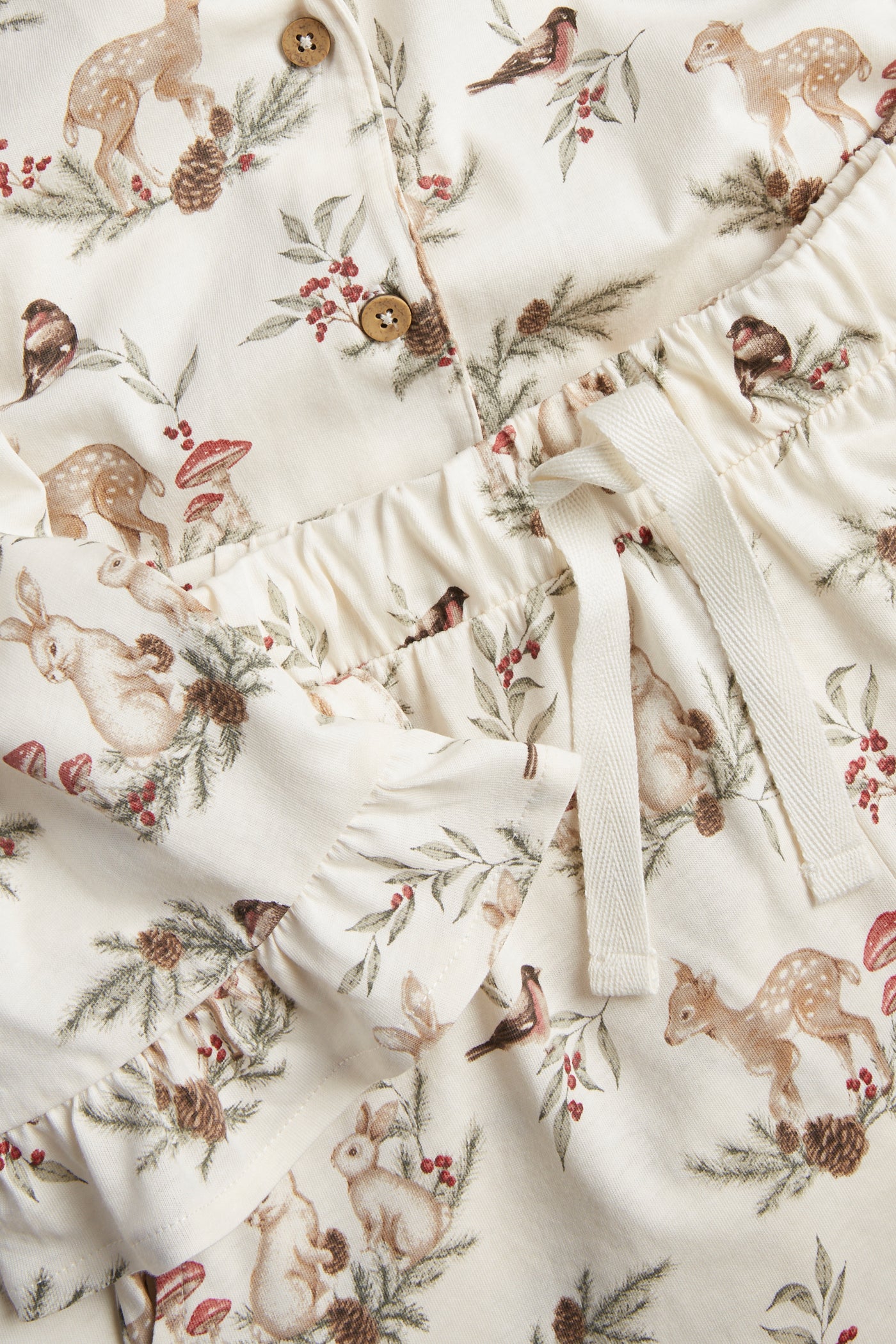 Women's white Christmas pyjamas