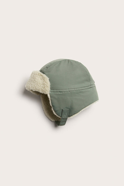 Baby and kids green water-repellent hat