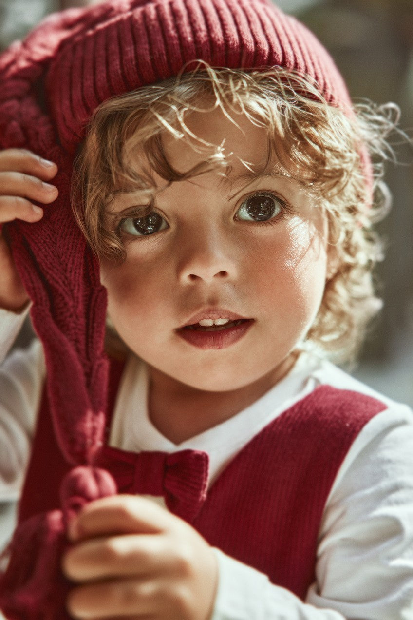 Baby and kids red Santa hat