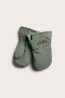 Baby & kids green water-repellent mittens