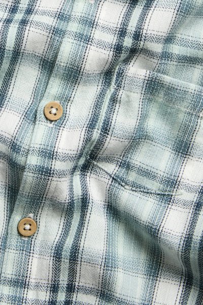 Baby green checked shirtbodysuit