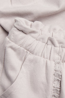 Kids purple joggers with lace details