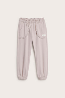 Kids purple joggers with lace details