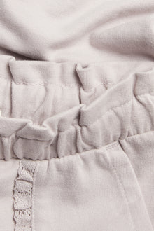 Baby purple joggers with lace details