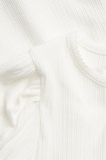 Baby & kids white short‑sleeve puff top