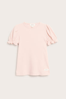 Baby & kids pink short‑sleeve puff top