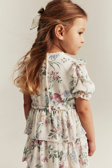 Baby & Kids white floral chiffon dress