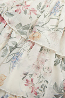 Baby & Kids white floral chiffon dress