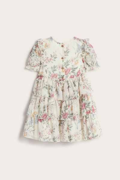 Baby & Kids white floral chiffon dress