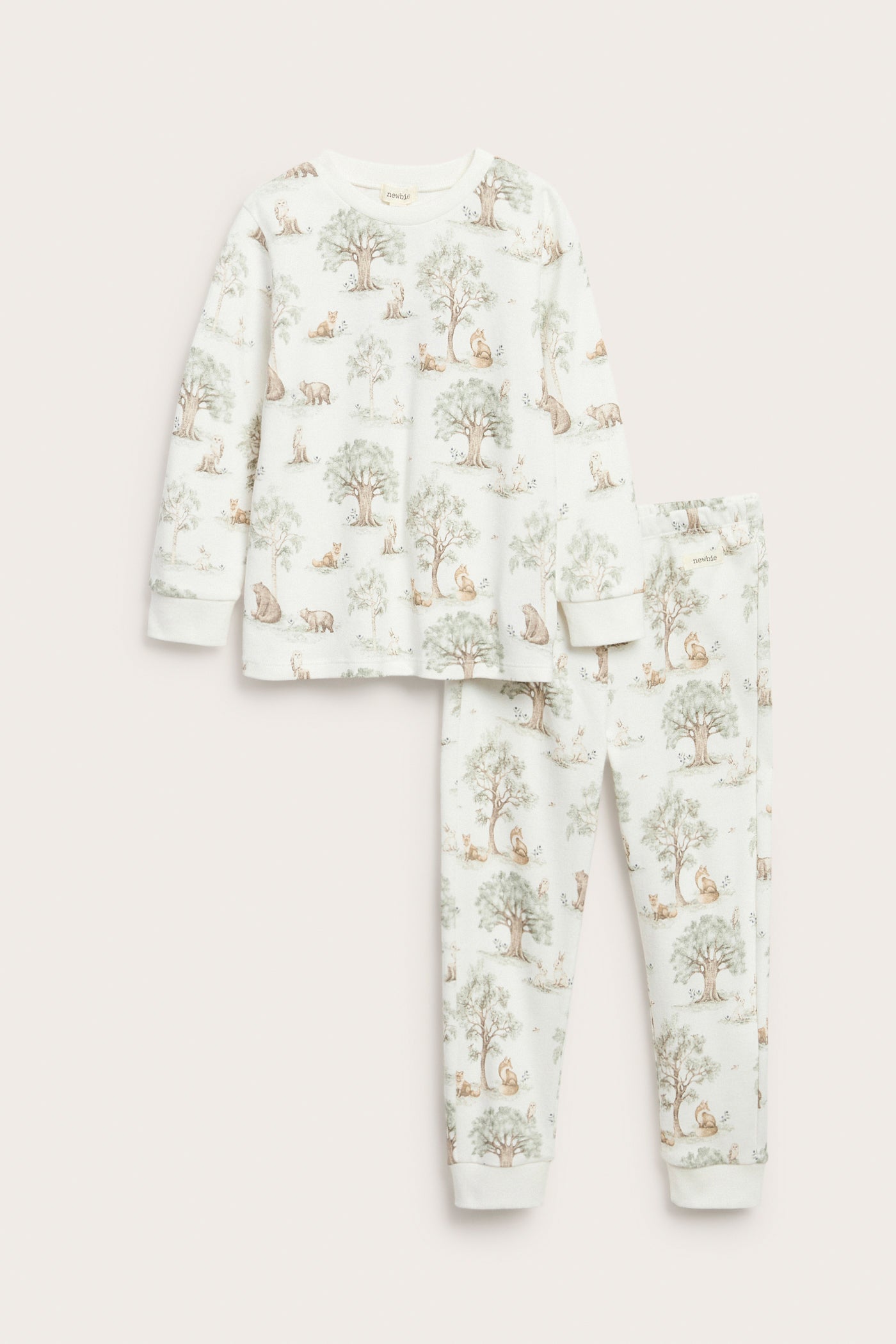 Baby & kids white forest patterned pyjamas
