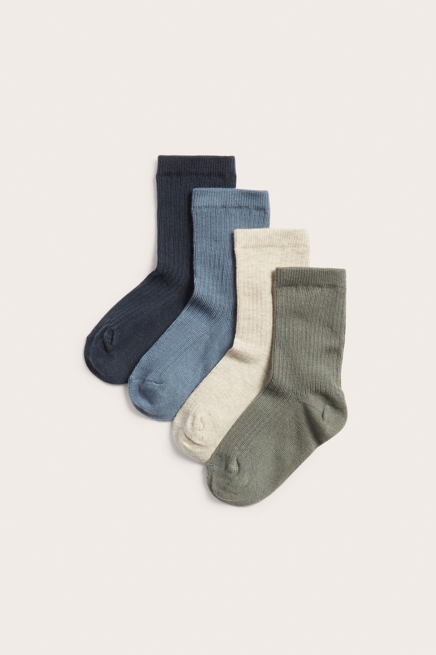 Kids' ribbed multi-colored socks 4-pack