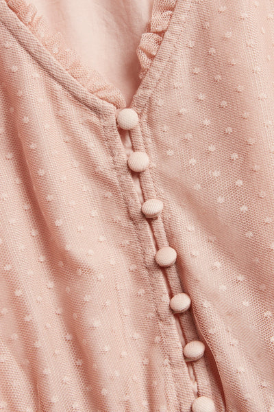 Women's pink mesh dress