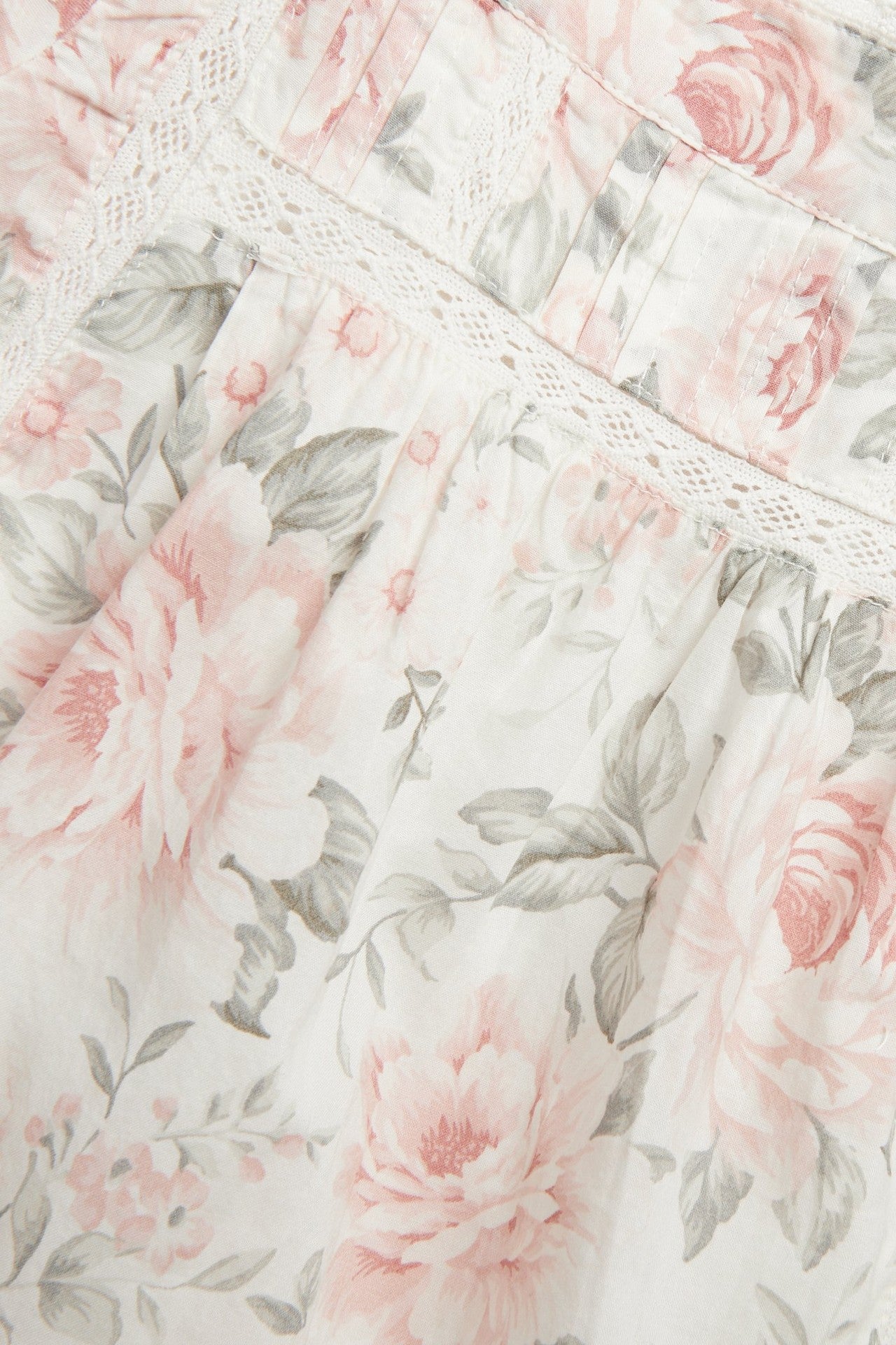 Baby white floral short sleeve dress