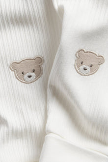Baby leggings with teddy bear