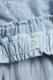 Baby & kids blue embroidered mesh skirt