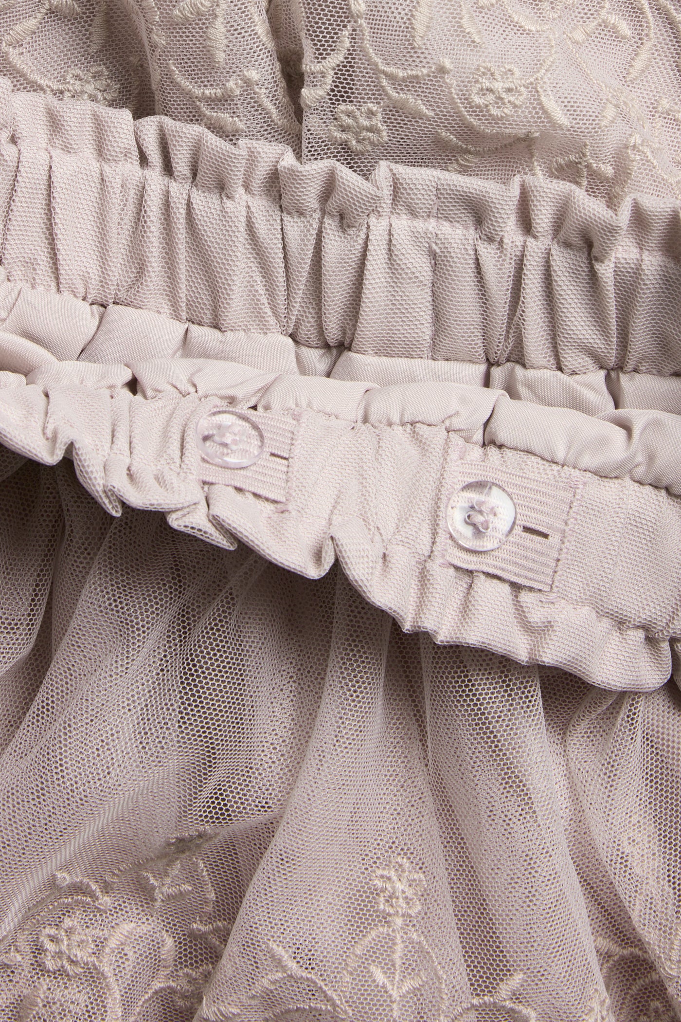 Baby & kids purple embroidered mesh skirt