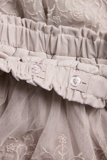 Baby & kids purple embroidered mesh skirt