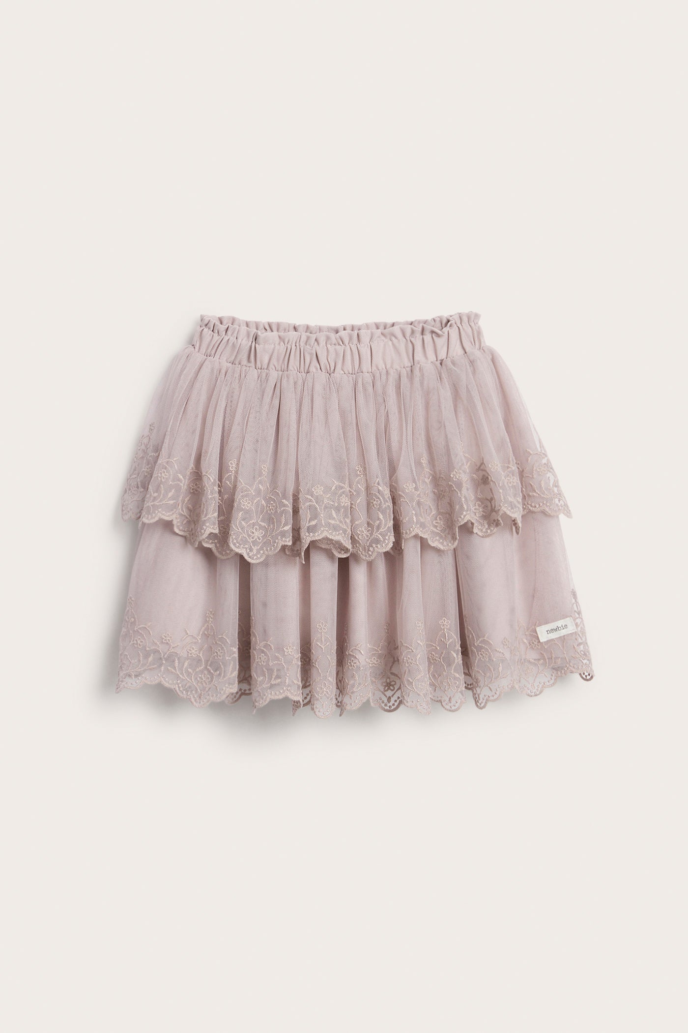 Baby & kids purple embroidered mesh skirt