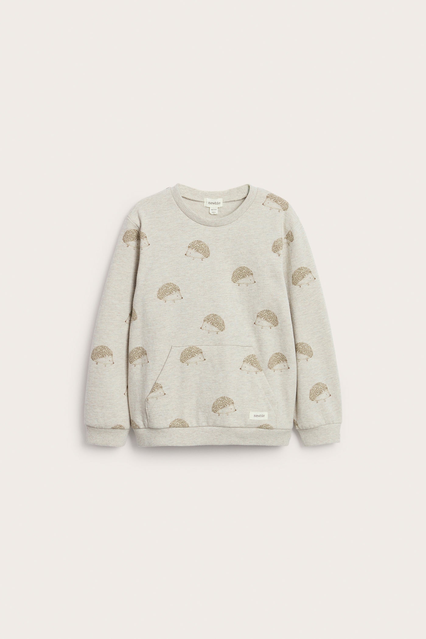 Baby & kids beige sweatshirt with brushed inside